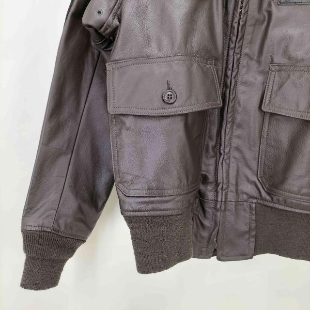 U.S.NAVY(ユーエスネイビー) 86年製 紋章 G-1 FLIGHT JACKET なめし革 飛翔 上衣 メンズ US：38 【中古】【ブランド名古着バズストア】