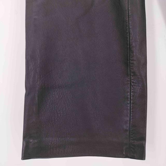ARMANI COLLEZIONI アルマーニ ラムスキン ワイド レザーパンツ ARMANI COLLEZIONI アルマーニ ラムスキン ワイド レザーパンツ