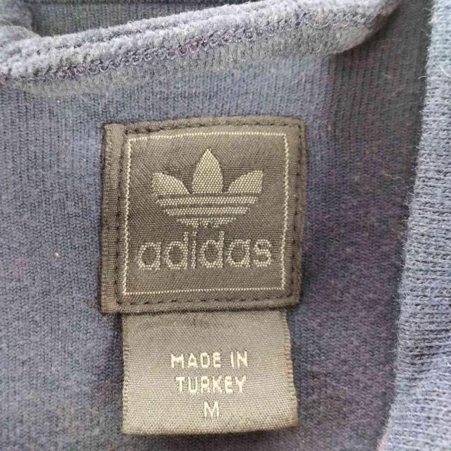 adidas トラックジャケット　トレフォイルロゴ　ブラウン　00s 白タグ　M 00s adidasアディダス トレフォイル ビッグロゴ フェルト