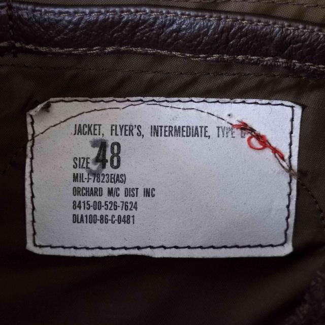 U.S.NAVY(ユーエスネイビー) 86年製 紋章 G-1 FLIGHT JACKET なめし革 飛翔 上衣 メンズ US：38 【中古】【ブランド名古着バズストア】