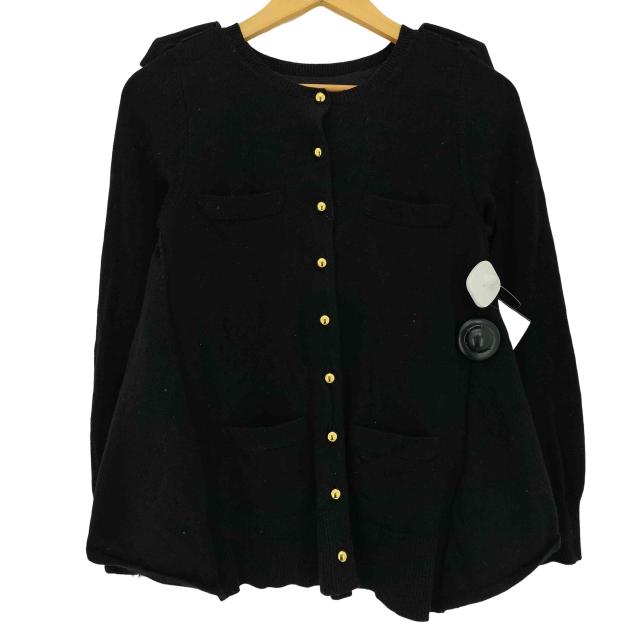 Sacai(サカイ) ウール バックフリルカーディガン レディース JPN：2 【中古】【ブランド古着バズストア】