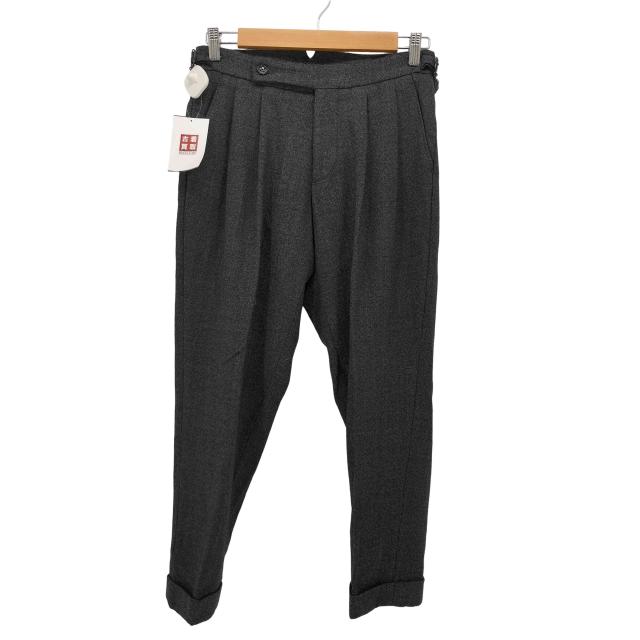 BERWICH(ベルウィッチ) ウールシャークスキン2インプリーツクロップドパンツ メンズ  42【中古】【ブランド古着バズストア】