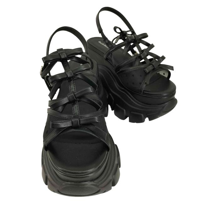 USED古着(ユーズドフルギ) M me eme Sheer dot ribbon sport sandal