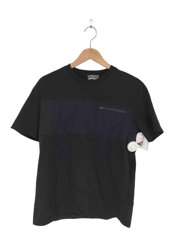 Herno(ヘルノ) COMPACT JERSEY AND NYLON MAESTRO SWEATSHIRT ハイブリッドカットソー Tシャツ メンズ  48【中古】【ブランド古着バズストア】
