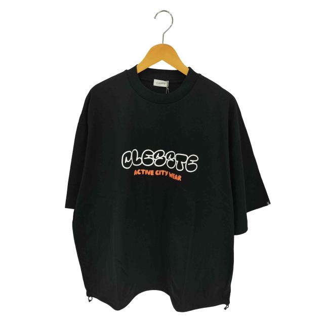 USED古着(ユーズドフルギ) {{CLESSTE}} BUBBLE LOGO PRINT MASSIVE T-SHIRT WITH DRAWSTRINGS クルーネックTシャツ メンズ FREE 【中古】【ブランド古着バズストア】