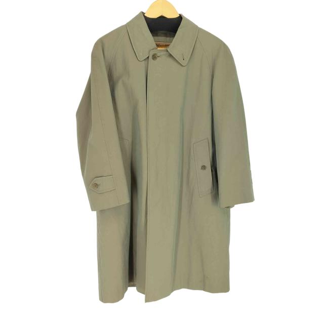 BURBERRYS(バーバリーズ) 玉虫 ライナー付き 裏地チェックステンカラーコート メンズ 表記無 【中古】【ブランド古着バズストア】の通販は