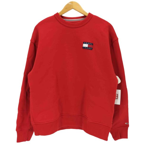tommy jeans(トミージーンズ) ロゴワッペン クルーネックスウェット メンズ JPN：M 【中古】【ブランド古着バズストア】の通販は