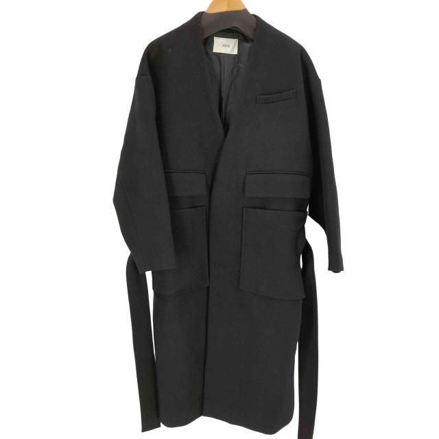 USED古着(ユーズドフルギ) {{AUXTE.}}カシミヤ混 ノーカラーメルトンコート レディース JPN：2 【中古】【ブランド古着バズストア】