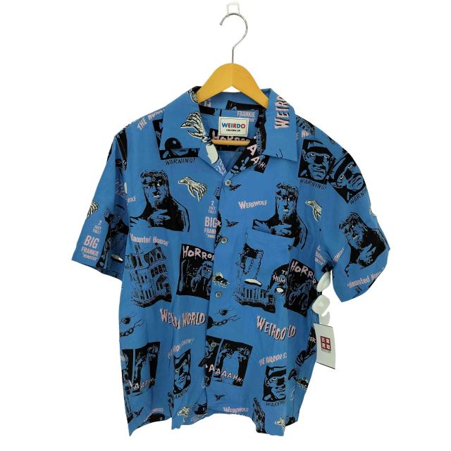 WEIRDO(ウィアード) HORROR MAGAZINE S/S SHIRTS マガジン アロハ 半袖シャツ メンズ  M 【中古】【ブランド古着バズストア】