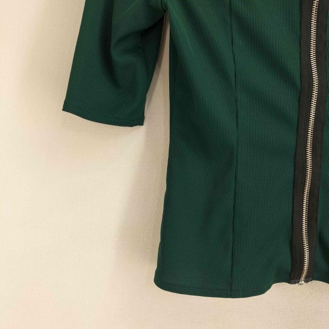 USED古着(ユーズドフルギ) EJ SHEYANG ジップアップ S/S カットソー レディース 表記無 【中古】【ブランド古着バズストア】