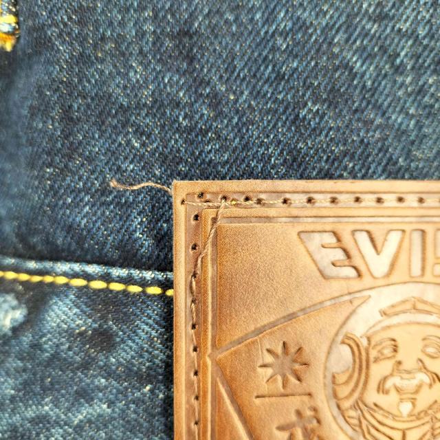 EVISU(エヴィス) WASHED TYPE 2 DENIM JACKET メンズ JPN：L 【中古