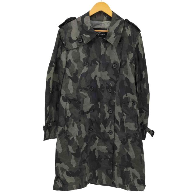 Aquascutum 迷彩柄 トレンチコート テント生地size38
