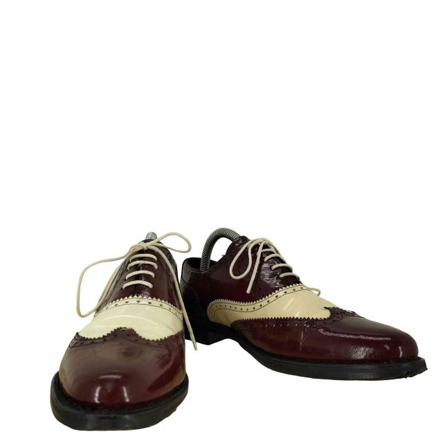 Paraboot(パラブーツ) フランス製  スペクテイター シューズ  エナメル バイカラーウィングチップ レディース EUR：37 【中古】【ブランド古着バズストア】