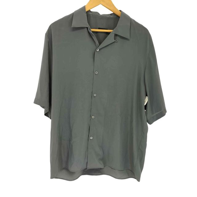 LAD MUSICIAN(ラッドミュージシャン) 24AW RAYON ROSE JACQUARD BIG SHIRT BLACK×CHARCOAL メンズ JPN：44 【中古】【ブランド古着バズストア】