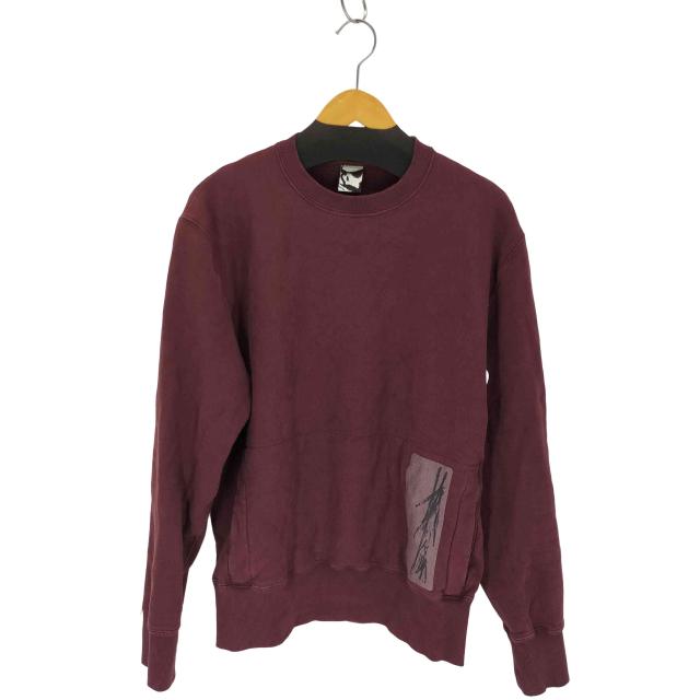 GR10K(ジーアールテンケー) Transcript Stoarage Unbrushed Crewneck Sweatshirt メンズ import：M 【中古】【ブランド古着バズストア】