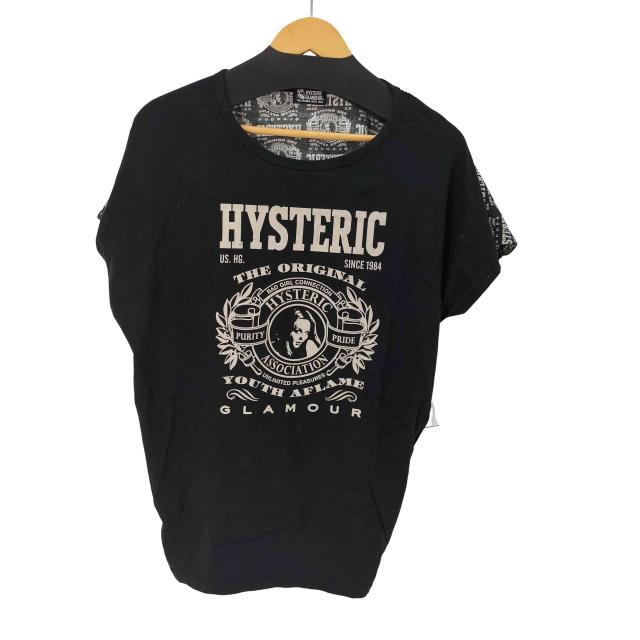 HYSTERIC GLAMOUR(ヒステリックグラマー) バック総柄 ノースリーブ カットソー Tシャツ レディース FREE 【中古】【ブランド古着バズストア】