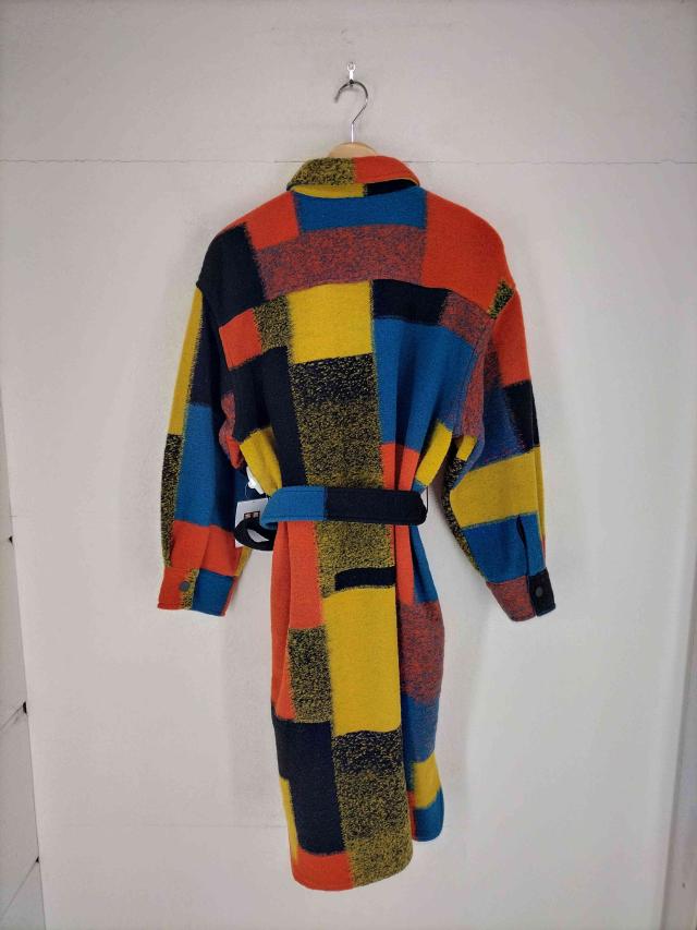 Desigual(デシグアル) 2WAYエアメルトンウールトレンチコート レディース import：L 【中古】【ブランド古着バズストア】_1