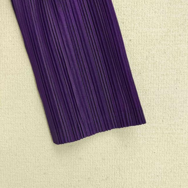 美品　プリーツプリーズ　カットソー　イッセイミヤケ　パープル　サイズ3　M PLEATS PLEASE ISSEY MIYAKE(プリーツプリーズイッセイミヤケ) 20AW