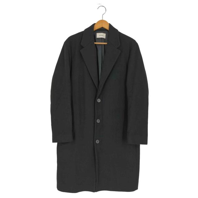 USED古着(ユーズドフルギ) {{IN SILENCE}} ウール カシミヤ 3B シングルチェスターコート メンズ import：S 【中古】【ブランド古着バズストア】