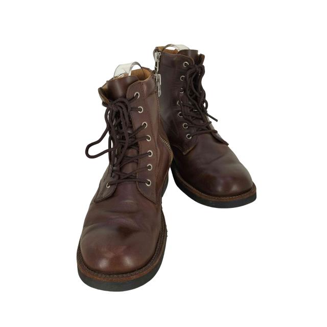 SLOW WEAR LION(スローウェアライオン) オイルドレザープレーンMIDブーツ メンズ M【中古】【ブランド古着バズストア】