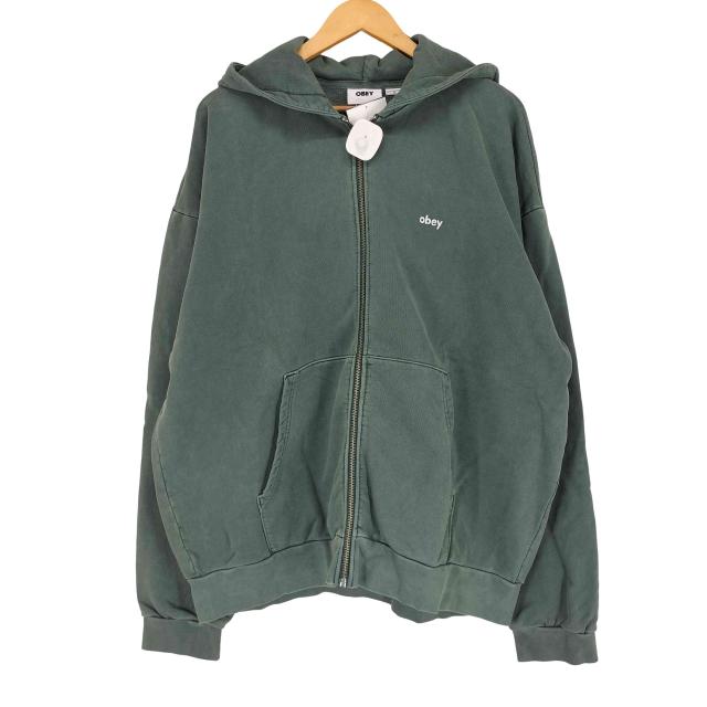 OBEY(オベイ) LOWERCASE PIGMENT ZIP HOOD メンズ XL【中古】【ブランド古着バズストア】 7,934円