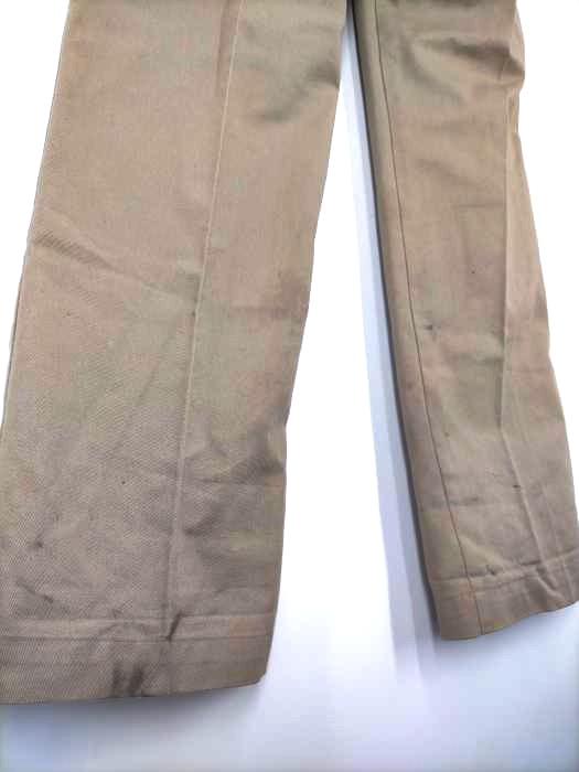 Dickies(ディッキーズ) 80S USA製 ウエスト折込 ワークパンツ TALONジップ 白タグ メンズ W31  L34【中古】【ブランド古着バズストア】｜au PAY マーケット