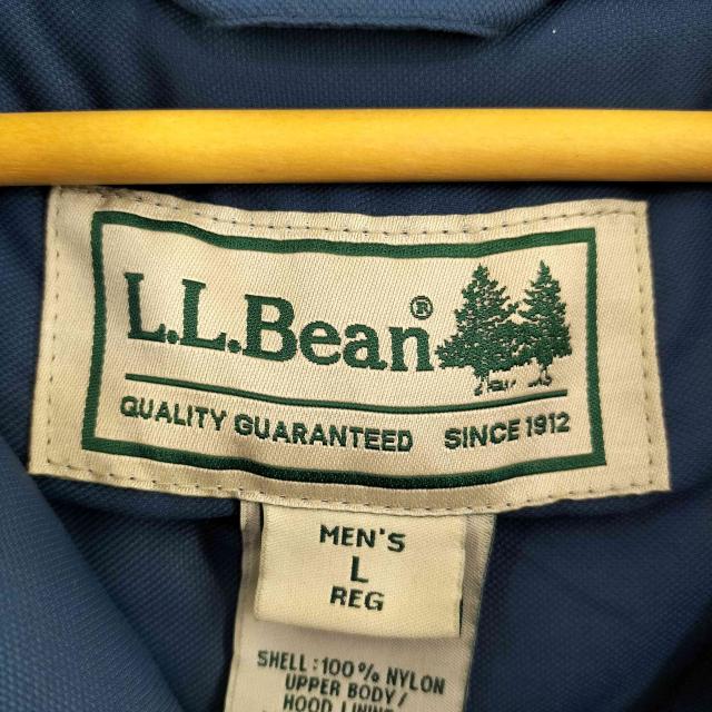 L.L.Bean(エルエルビーン) 裏地キルティング フェイクファー フーデッド グースダウンジャケット GORE-TEX  メンズ import：L 【中古】【ブランド古着バズストア】