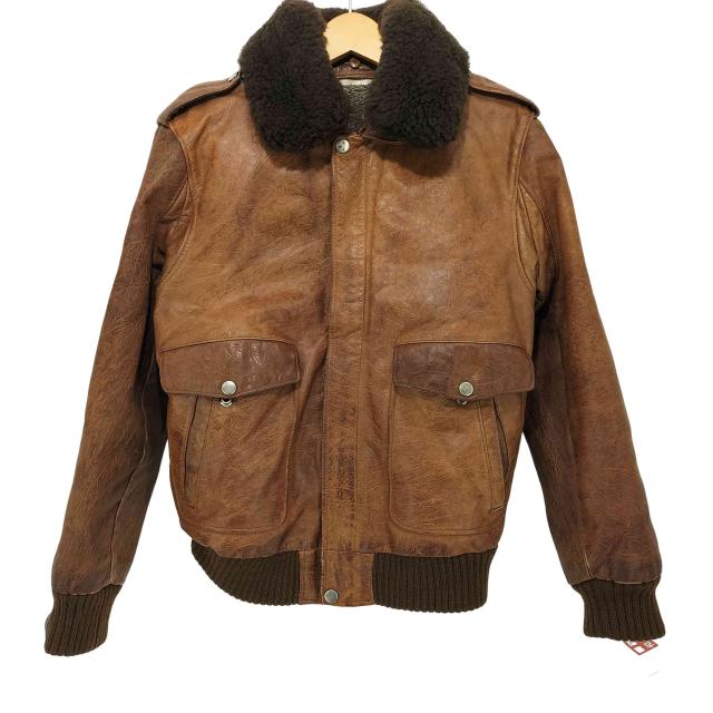 USED古着(ユーズドフルギ) 日本製 A-2 COW LEATHER BOMBER JACKET  