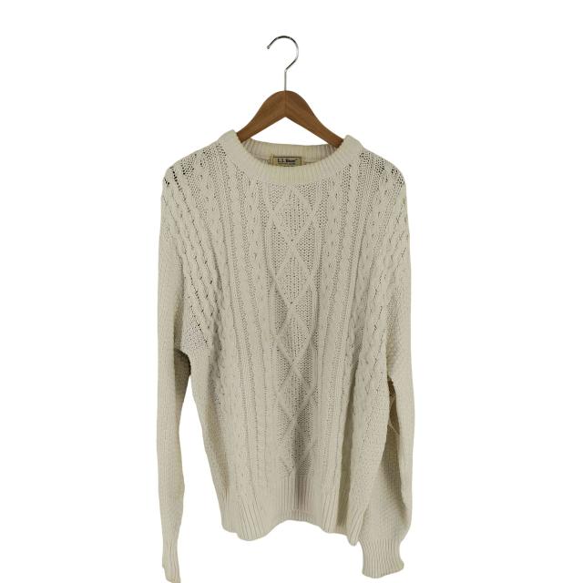 L.L.Bean(エルエルビーン) 80S USA製 コットンニット メンズ import：XL 【中古】【ブランド古着バズストア】
