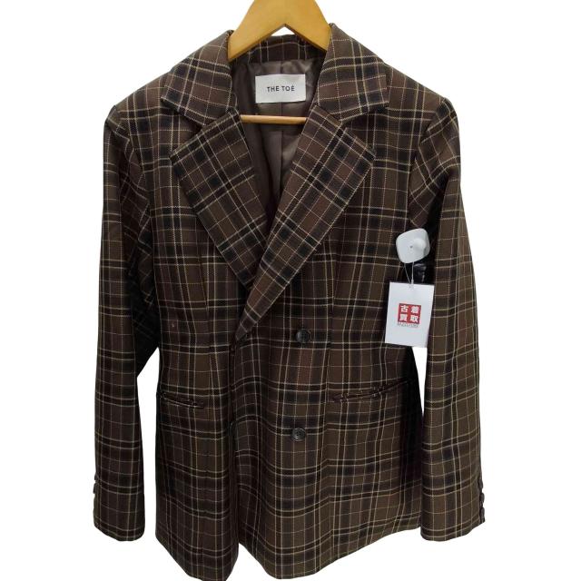 USED古着(ユーズドフルギ) {{THE TOE}} Buckingham Jacket  ダブルブレスト チェック テーラード  ジャケット レディース JPN：S 【中古】【ブランド古着バズストア】