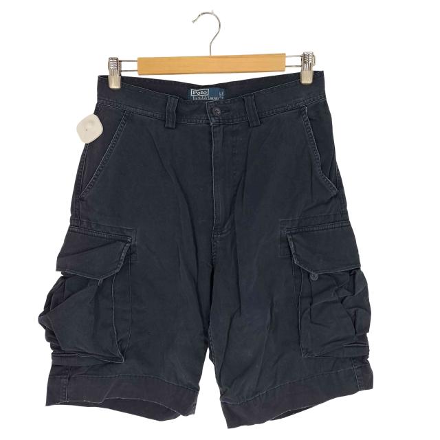Polo by RALPH LAUREN(ポロバイラルフローレン) 90S バックロゴパッチ コットン カーゴ ショートパンツ メンズ US：30-31 【中古】【ブランド古着バズストア】