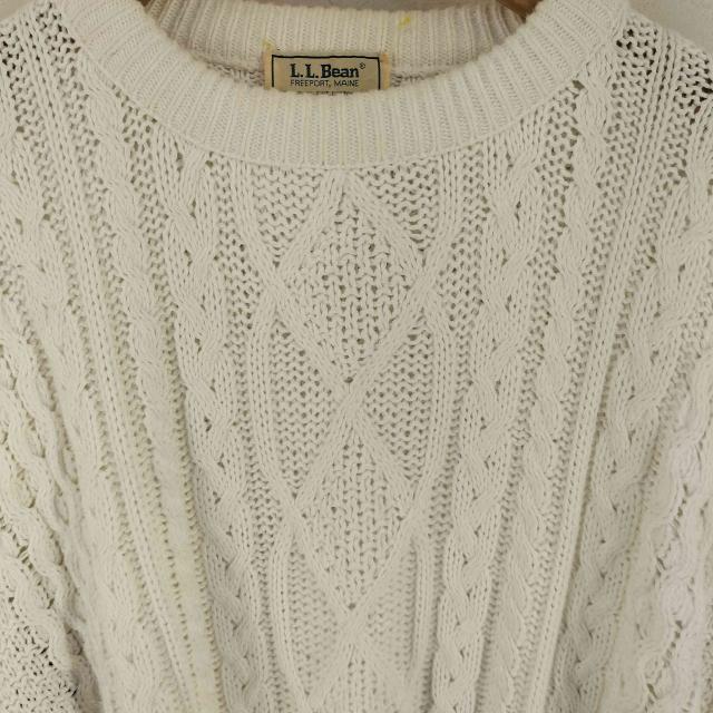 L.L.Bean(エルエルビーン) 80S USA製 コットンニット メンズ import：XL 【中古】【ブランド古着バズストア】