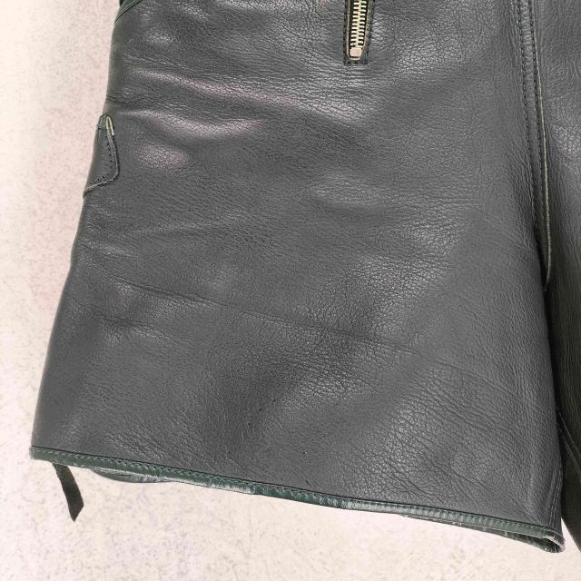 USED古着(ユーズドフルギ) 50~60S EURO VINTAGE RISEジッパー レザーショーツ メンズ 表記無 【中古】【ブランド古着バズストア】_3
