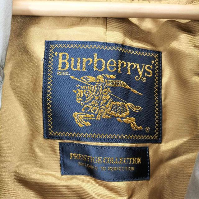 BURBERRYS(バーバリーズ) 金タグ 玉虫 裏地ノバチェックライナー付ステンカラーコート メンズ  175【中古】【ブランド古着バズストア】 BURBERRYS(バーバリーズ) 金タグ 玉虫 裏地ノバチェックライナー付