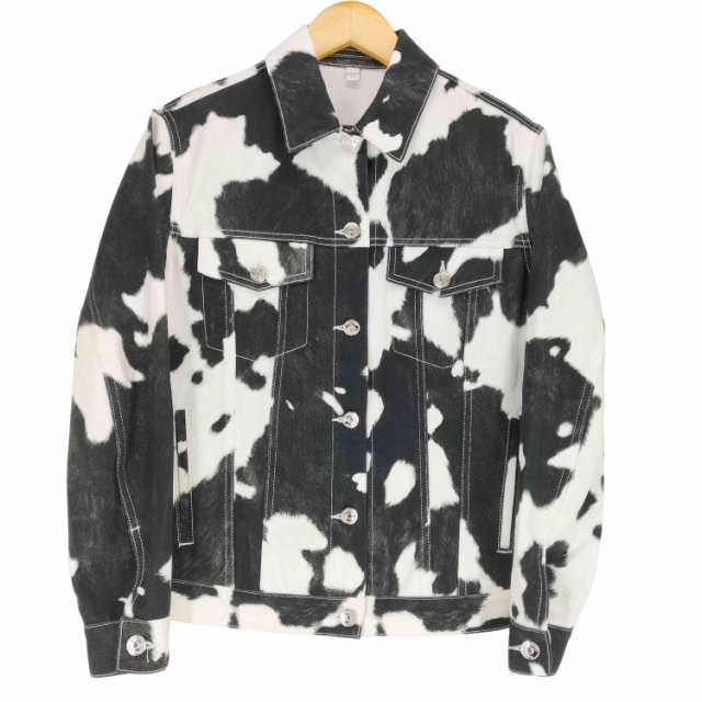 BURBERRY LONDON(バーバリーロンドン) COW PRINT DENIM JACKET レディース US：0-2 【中古】【ブランド古着バズストア】