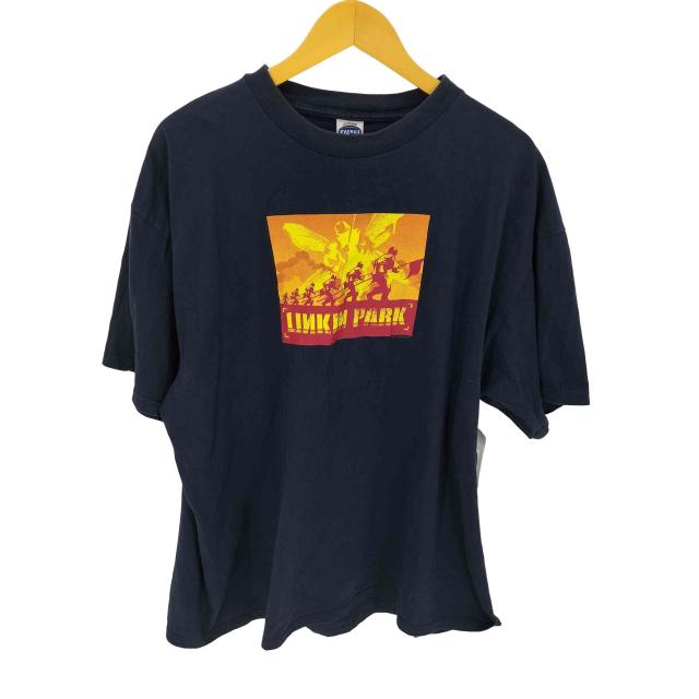 USED古着(ユーズドフルギ) {{cygnus}} 00S HYBRID THEORY プリント Tシャツ コピーライト2001 メンズ import：XXL 【中古】【ブランド古着バズストア】