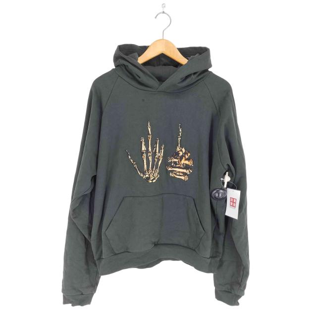 USED古着(ユーズドフルギ) {{MAYO}} F●CKIN F●CK EMBROIDERY HOODIE street メンズ JPN：M 【中古】【ブランド古着バズストア】