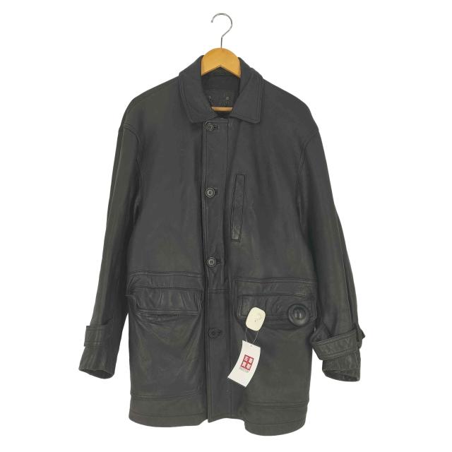 USED古着(ユーズドフルギ) 裏地キルティング GAINSBOUR リアルレザー ハーフコート メンズ import：M 【中古】【ブランド古着バズストア】