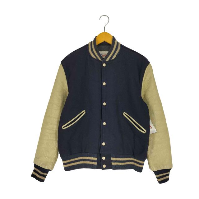 BUTWIN(バトウィン) 60S~70S アームレザー ウールスタジャン メンズ US：40 【中古】【ブランド古着バズストア】