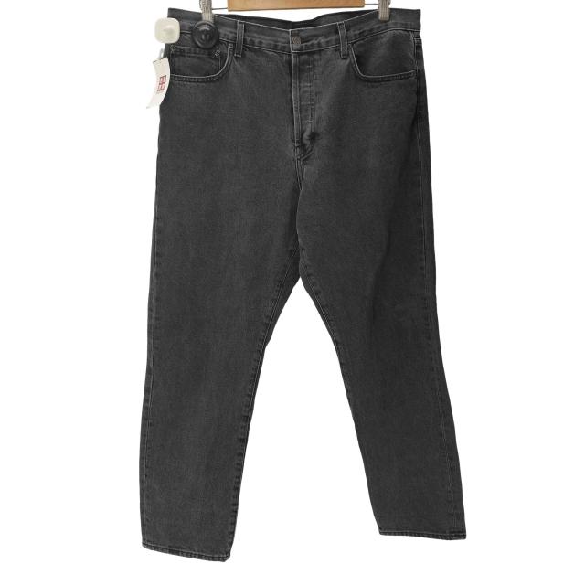 Stussy(ステューシー) USA製 5ポケット ボタンフライ ワイド テーパード ブラック デニム パンツ メンズ  34【中古】【ブランド古着バズストア】