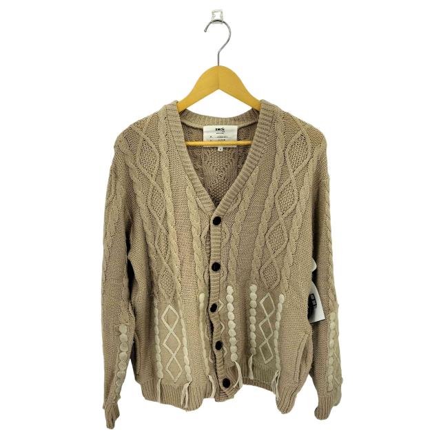 AMOK(アモク) Fake Cardigan フェイク ケーブルデザイン カーディガン メンズ JPN：M 【中古】【ブランド古着バズストア】