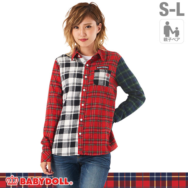 3 15まで さらに Off 50 Off Sale アウトレット 親子お揃い チェック シャツ 1611a ベビードール 子供服 大人 リンク コーデ 羽織の通販はau Pay マーケット Babydoll ベビードール