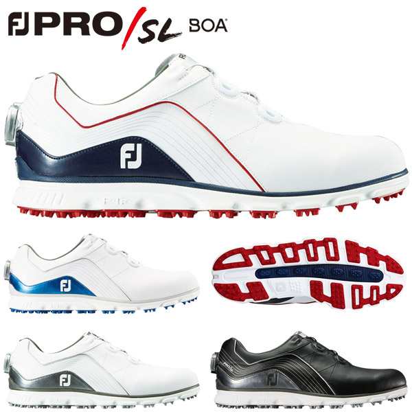 フットジョイ ゴルフシューズ スパイクレス メンズ Fj Pro Sl Boa 18年モデルの通販はau Pay マーケット ゴルフプラザ グリーンフィル