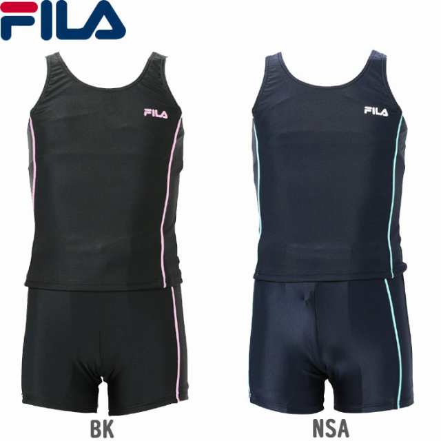 Fila フィラ スクール水着 女の子 セパレート 水着 キッズ ブランド ブラック ネイビー 1 678 1cm 13の通販はau Pay マーケット Zakka Green