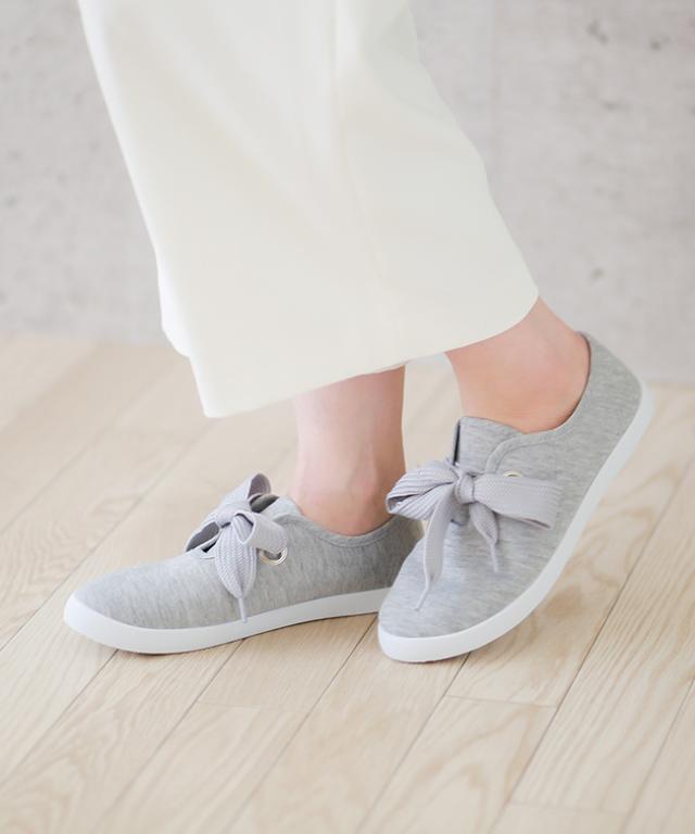 送料無料 リボン シューレース スニーカー レディース おしゃれ ハトメ 可愛い カジュアルの通販はau Pay マーケット ｗｅｌｌｅｇ