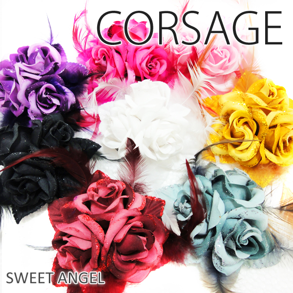 髪飾り コサージュ 薔薇3輪 ファー 8colors ヘアアクセサリー ハロウィン コスプレ 花魁の通販はau Pay マーケット Sweet Angel