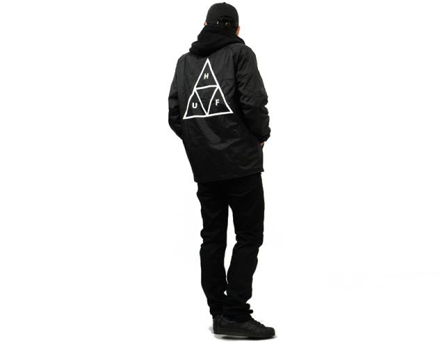 Huf ハフ ジャケット コーチジャケット メンズ レディース ストリート ナイロン アウター Triple Triangle Logo Jkbsc0029 Jkの通販はau Pay マーケット Rodeo Bros