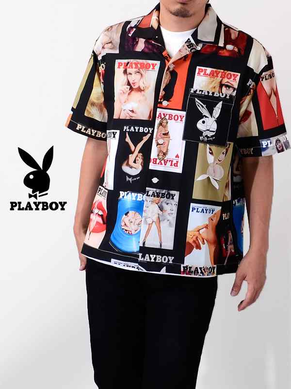 Playboy プレイボーイ シャツ メンズ レディース ユニセックス 半袖 大きいサイズ 総柄 アロハシャツ 開襟 オープンカラー Arpb 902の通販はau Pay マーケット Rodeo Bros