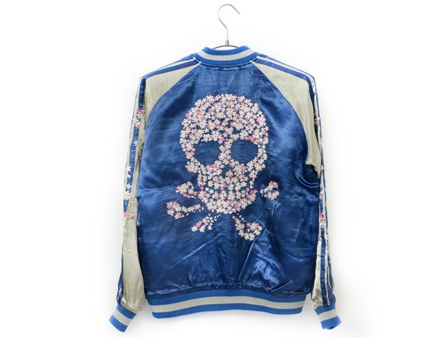 花旅楽団 スカジャン メンズ レディース 刺繍 ブランド 和柄 桜 髑髏 スカル アウター スクリプト リバーシブル ジャケット Ssj 509の通販はau Pay マーケット Rodeo Bros