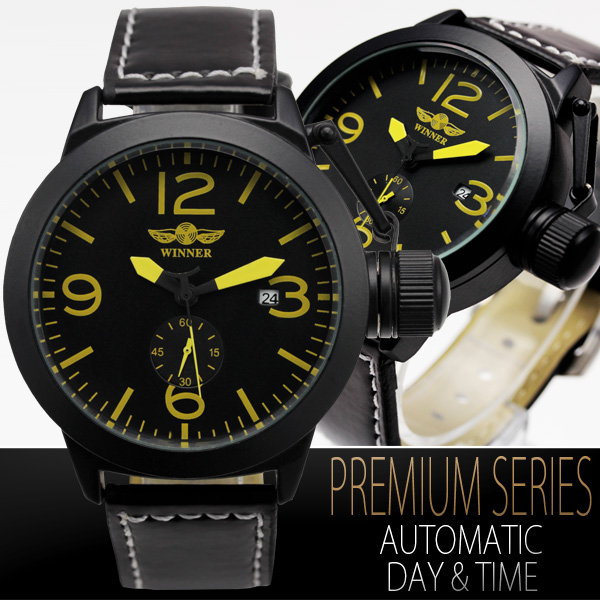 腕時計 時計 メンズ 自動巻き ミリタリー自動巻ビッグフェイス腕時計 Ru Ac W g23m メール便送料無料 オートマチック 男性用 紳の通販はau Pay マーケット みどりや